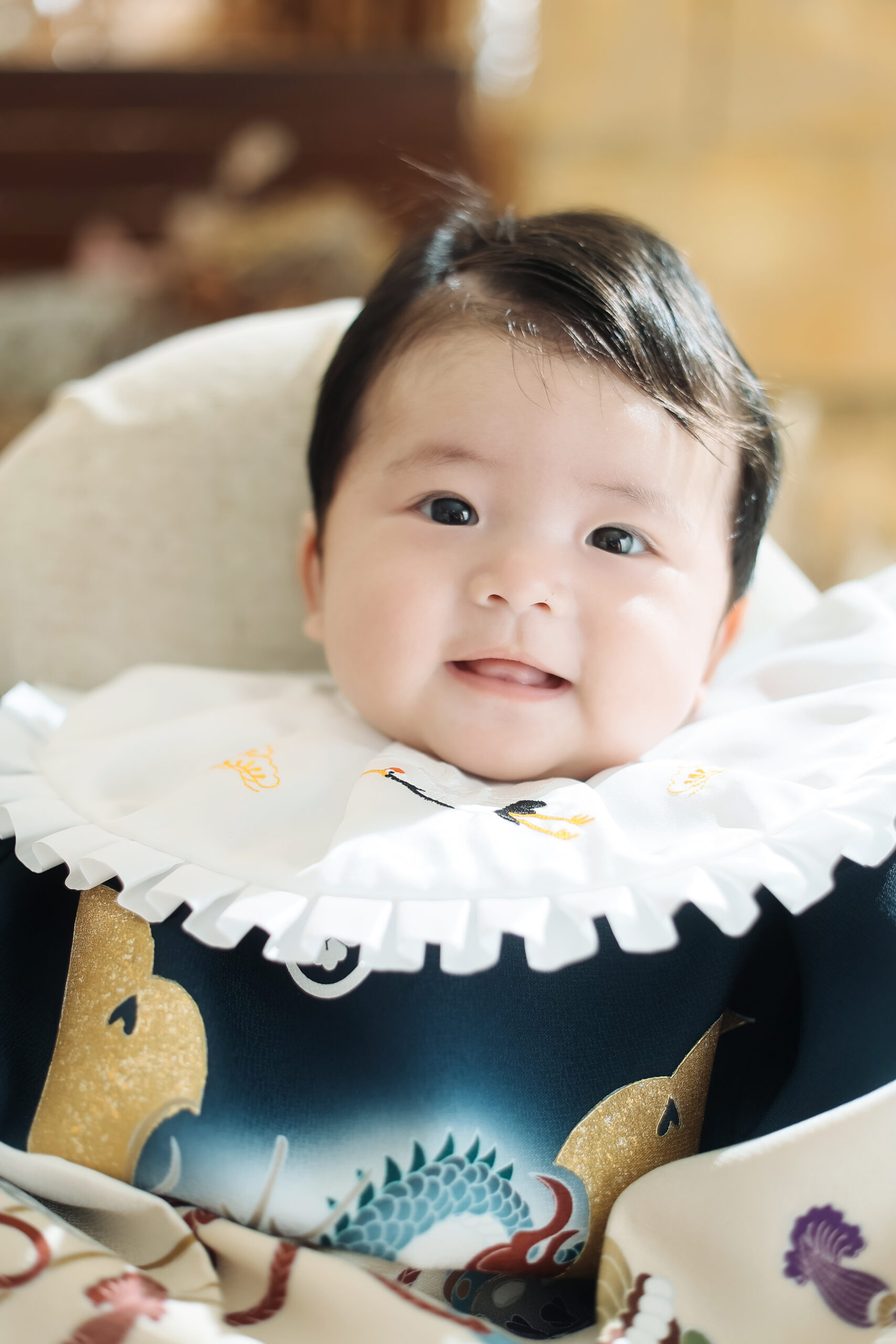 百日の記念に今しか撮れない愛らしい姿を写真に✨