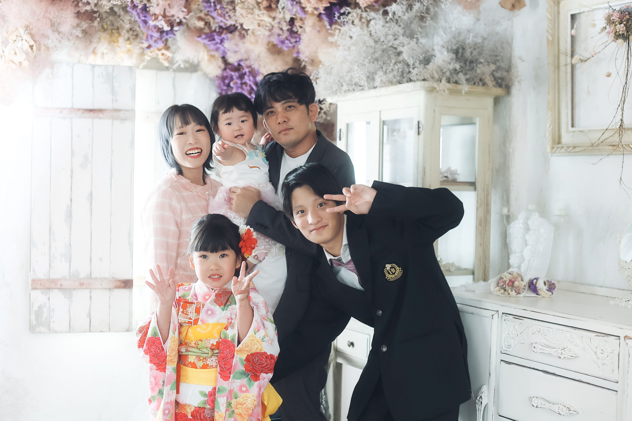 七五三とバースデーを一緒にパシャリ✨